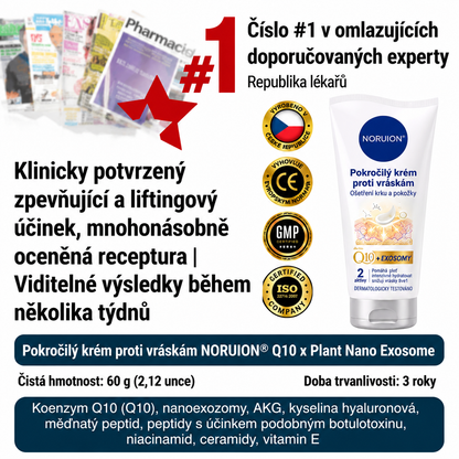 🔥 NORUION® Q10 x Rostlinné nano exosomy – Pokročilý krém proti vráskám