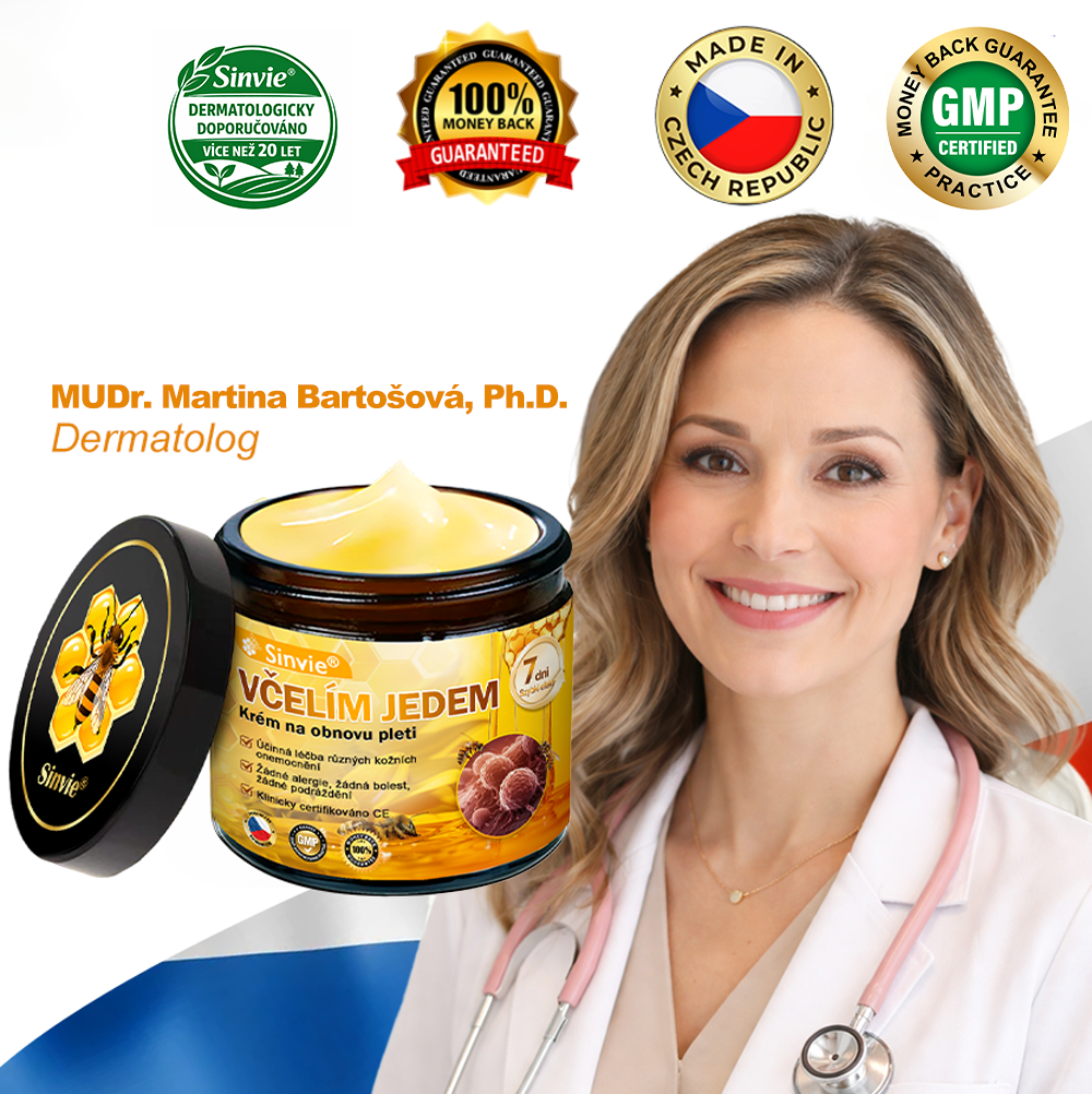 🌲🌲Doporučení dermatologa 🐝 ✨Sinvie® Krém na obnovu pleti s včelím jedem 🔥 Český vývoj, výroba a dodávka v České republice