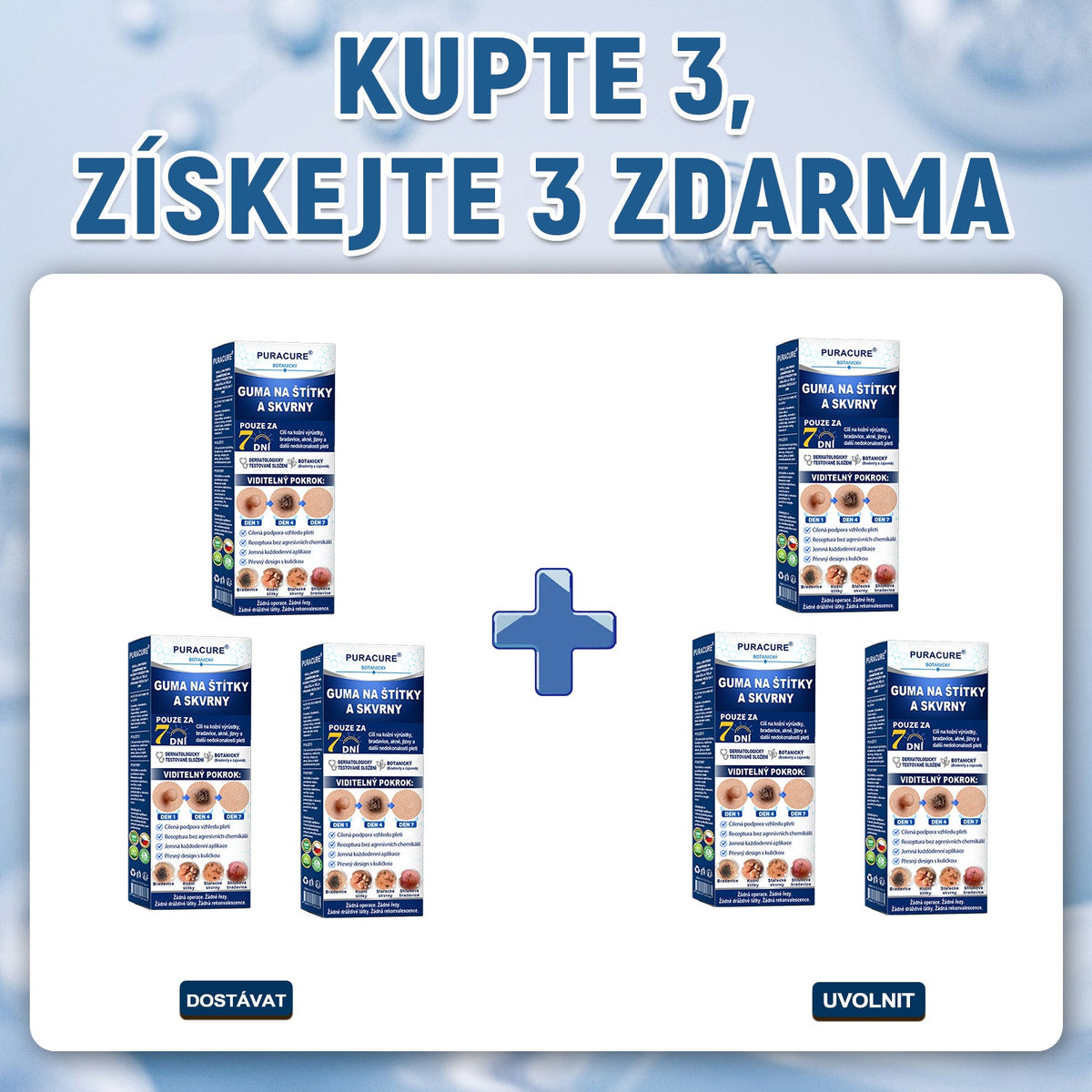 PuraCure® 👩‍⚕️ 𝟕denní Pero na Odstranění Kožních Výrůstků a Skvrn – Bezbolestné Odstranění bez Jizev, Profesionální Roller aplikátor